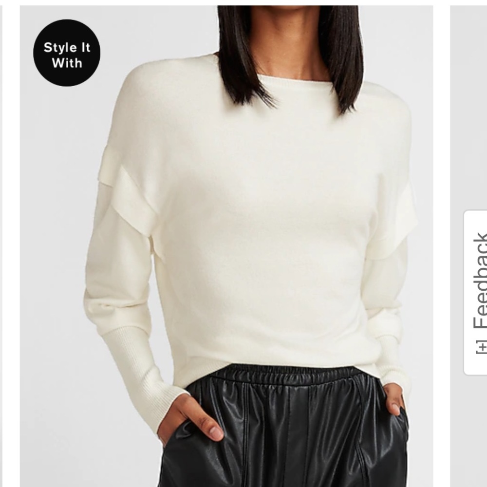 Express Capped Sleeve Sweater